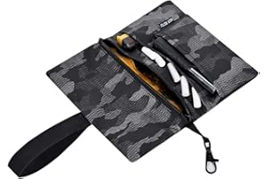 HOT RETU Pitillera Tabaco – Repelente Al Agua Y Fácil De Transportar Funda para Tabaco Robusta,Estuche para Tabaco De Liar con Compartimento Adicional para Mechero.