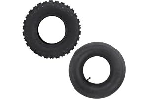 Akozon 4.10-6 Högstyrka Gummidäck och Inre Röruppsättning för ATV, Go-kart, Kinesisk Traktor-Hållbar Ersättning