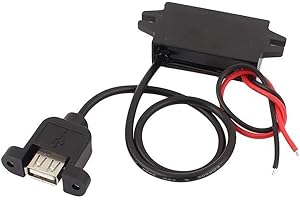 SSLHONG HONGREE DC 8-22V to DC 5V Step-Down Converter Buck Module 12V to 5V 3A 15W USB with Ear Output Power Supply (Standard USB with Ear)
