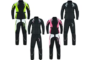 PROFIRST Waterproof Motorcycle Motorbike suits for women 2 Pieces Ladies Motorbike Suit Motorcycle Moped gears in Cordura Fabric with CE Approved Armours