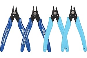 CYH 4 Pezzi Pinze per Taglierine di Precisione, Tronchesino dal Taglio Diagonali Tronchesi a Filo Diagonale, per l'industria Elettronica, Lavorazione di Gioielli, Modellismo Pinze per Bigiotteria