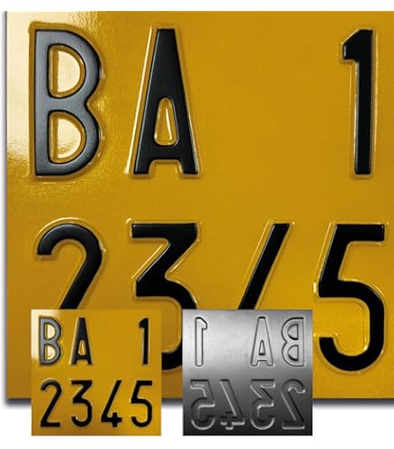 Targa Provvisoria In Alluminio Per Rimorchi Agricoli - Personalizzabile Con Lettera R Rossa - Foto 8