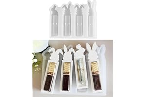 ARUIGU Silikonformen Gießformen Ostern, 4 Stück Osternhase Silikonform Ostern Geldgeschenk Silikonform Hase Gipsformen zum Gießen Ostern Pralinenschachtel Gießformen Silikon Ostern für Geldgeschenke
