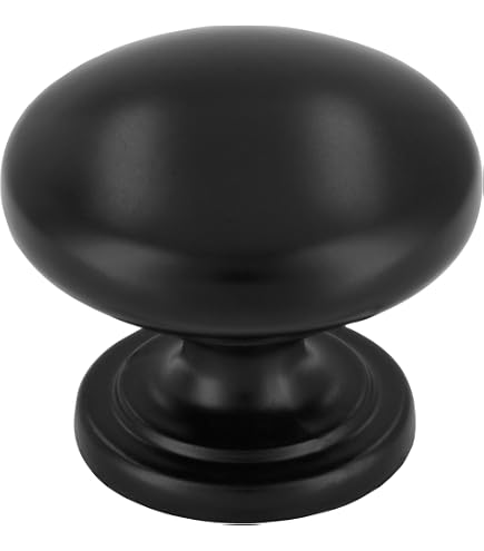20Pcs Black Kitchen Cabinet Knobs,Round Drawer Knobs, Etal Drawer