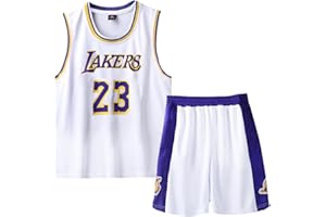 Mupopy Camiset Baloncesto Niños de 2 Piezas Baloncesto Niños Trajes de Baloncesto Niño Pantalones para Niños y Camiseta Tirantes