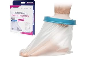 BRAMBLE - Protezione in Gesso Impermeabile (Piede) - Trasparente, Silicone di qualità Premium, Utilizzare in Bagno o Doccia