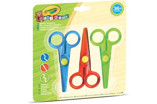 CRAYOLA Mini Kids - 3 Ciseaux de Sécurité, 81-8119