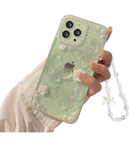 NITITOP Handyhülle Für IPhone 13/14 – Klares Design Mit Schleifen-Herz-Muster, Rosa
