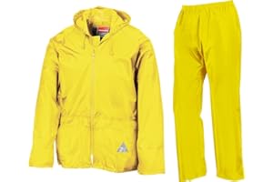 Result Heavyweight Waterproof Jacket/Trouser Suit Adult Windproof Coat/Pants Set