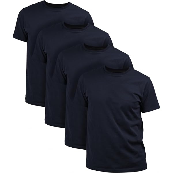 Schiesser Men's 4-Pack Crew Neck T-Shirts - Soft Everyday Basic Tees, White, Size S - View #3