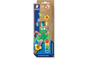 STAEDTLER Noris Junior - Juego de Pinceles sintéticos, Colores Surtidos, Varios tamaños