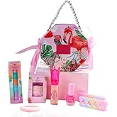 Whimsy Beauty Sparkle & Polish Beauty and Nail Kit | Safe Beauty Set for Girls & Teens | Nail Colours, Lip Tint & Lip Gloss |