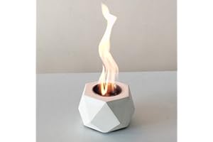 HOTMAX Tabletop Fireplace, Table Top Fire Pit Bowl Indoor Outdoor, Smokeless Fire Pit, Portable Fire Pit, Small Mini Gas Wood Bio Ethanol Fire Pit for Outside, Patio, Camping