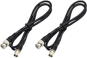 PNGKNYOCN 91 cm BNC wtyczka męska do żeńskiego adapter CCTV przedłużacz kabel koncentryczny (2 sztuki)