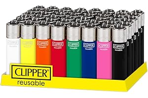 BMLIMITED BML Clipper Lighters Multipack Refillable Flint Lighters Windproof Clipper Lighter for Home Camping Everyday Use