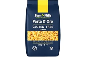 Sam Mills - Coditos Sin Gluten - 1 paquete de 500 g - 100% Harina de Maíz - Fabricado en Instalaciones Sin Gluten - Mejora el Tránsito Intestinal - Ideal para Dietas Veganas