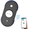 Mamibot W110-P Robot Laveur De Vitres Intelligent Avec Aspiration 2700Pa, Anti-Chute, APP Et Télécommande - Pack 12 Chiffons (Blanc)