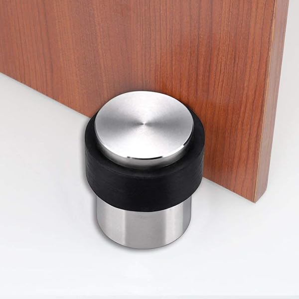 Polished Chrome Domed Floor Mounted Door Stop - More 4 Doors - View #7