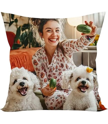 Coussin Décoratif Chiot Herding - 40x40cm - Polyester Réversible - Lavable 40°C