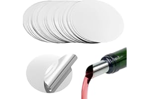 XUKZIMA 50 Pcs Vertedor de Vino Reutilizable Boquillas de Aluminio para Botellas Stop Goteo para Bebidas y Aceite de Oliva Vertedor Vino Antigoteo