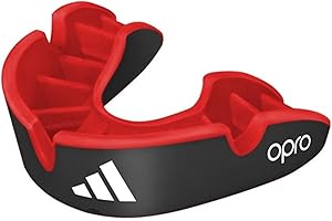 adidas OPRO Silver Mouthguard with Case - Senior, Black - CE-Approved Gum Shield Suitable for Boxing, Rugby, Hockey, MMA, Kickboxing, Muay Thai, and Other Martial Arts