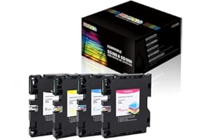 PRINTANDINK SG500 SG1000 Set Inchiostri Sublimazione per Sawgrass Virtuoso SG500/SG1000 - Chip Aggiornabile, No Griglie, Profili ICC Integrati, Qualità Originale 32ml x4 (C/M/Y/K)