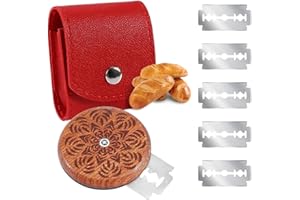 KSJEHW Couteau à Pain en Acier Inoxydable - Lame à Pâte de Boulanger avec 5 Lames pour les Conceptions