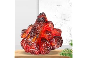 CZSMART Holzkohle Flammenlampen Kaminlichter Simulation Batteriebetrieben Holzkohle Lampe Tischplatte Dekoration Lampe Flammenloses Kaminlicht für Weihnachtsdekoration