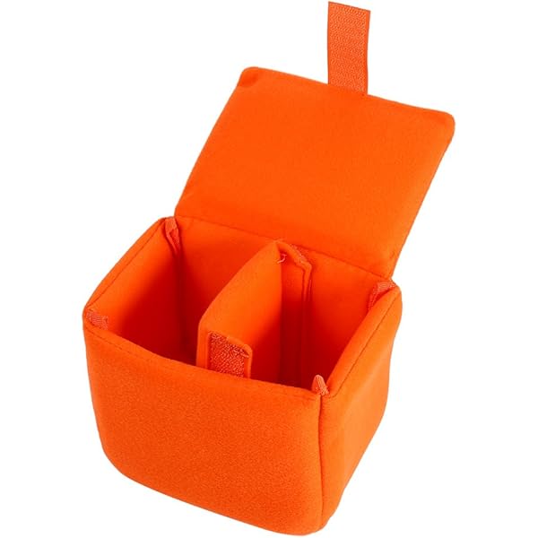 GAESHOW Orange Waterproof Protective Insertion Protective Partition Handle Camera Bag Lens Case Partition Bag Lens Bag - View #8
