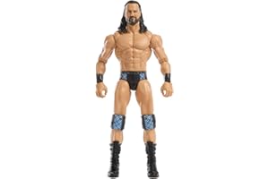 Mattel WWE Actionfiguren und Zubehörteile, ca. 15 cm große Superstar-Sammelfiguren mit 14 Bewegungspunkten und lebensechtem Aussehen (Stile können abweichen), JGD36