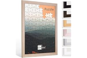 Bildershop-24 Cornice per puzzle London per puzzle ca. 500-1000 pezzi, 50 x 70 cm, 70 x 50 cm, rovere sonoma (decoro) con vetro acrilico