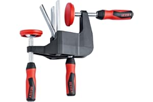 BESSEY Türfutter-Richtzwinge TFM-2K, Verstellweg 35 mm Ausladung 70 mm, Für schnelles, exaktes Ausrichten und Fixieren von Türfuttern, Gewicht 0,58 Kg