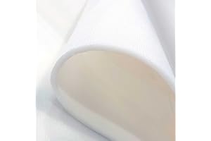IK SIKD SIKD - Foam estabilizador de espuma para manualidades. 2x0,5m. Goma espuma para tapizar con forro y velour. Estabilizador de tela de costura. Blanco