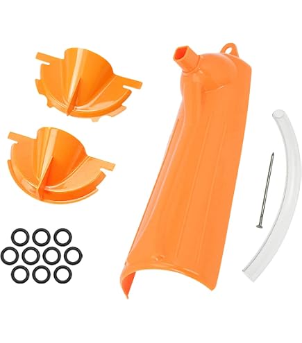 Lot De 3 Entonnoirs Vidange Moto HDBUBALUS - Sans Gouttes Pour Harley Sportster, Dyna, Softail - Orange