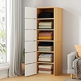EXVITO Engineered Wood Wardrobe for Bedroom | Foldable ...