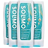 Amazon-Marke: Solimo Regenerierende Haarspülung für Volumen und Glanz - 4er-Pack (4 Flaschen x 250ml)