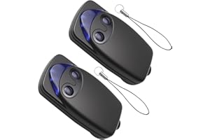 2 Pezzi 433.92MHz Telecomando Cancello per NICE FlO2r-s, Telecomandi 2 Tasti Rolling Code per Nice Bella Porta Automatica Compatibile con Ricevitori FLOXR FLOXIR FLOX2R OXI OX2