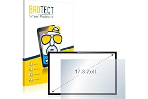 BROTECT 17.3" Entspiegelungs-Schutzfolie für Touch-Panel PCs mit 17,3 Zoll (43.9 cm) [383 mm x 215 mm, 16:9] Matt, Anti-Fingerprint