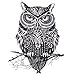 COKOHAPPY Large Temporary Tattoo , Owl Celtic for Men Women