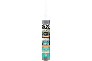 SIROFLEX SX White Rainproof Exterior Caulk Acrylic - Instantly Rain Resistant - Long Lasting Flexible Seal - Overpaintable - Interior & Exterior Use - 310ml