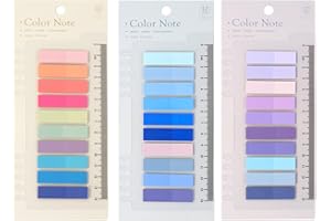 ‎QUFIIRY Qufiiry 600 Stück Haftnotizen Klebezettel, Sticky Notes, Selbstklebende Haftmarker, Index Haftnotizen Tabs, Klebezettel Klein mit Lineal für Seitenmarkierung Lesezeichen, für Büro Schule Zuhause