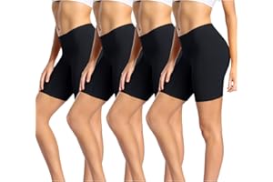 wirarpa Leggings Corti Pantaloncini Sottogonna Donna Cotone Shorts Pacco da 4