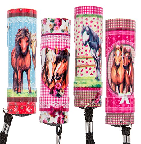 Out of the Blue 579666 - Taschenlampe Pferde mit 6 LED, sortiert