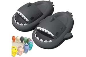 Hokuto Chmura Shark Slides dla kobiet mężczyzn, śliczne kapcie rekina, antypoślizgowe klapki z odkrytymi palcami