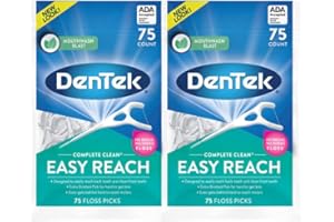 Dentek Floss Picks Complete Easy Reach 75 Count (2 Pack)