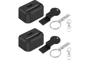 QOPAHI Car Seat Buckle Guard, Kids/Special Needs Seatbelt Locks, Belt Buckle Holders Seat Buckle Covers Locking Clips Fits Most Vehicles(2Pack, Black)