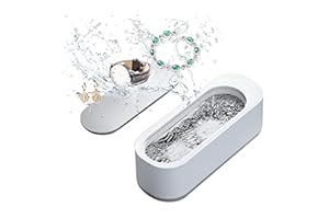 TPLTECH Ultrasonic Jewelry Cleaner - Protable Professional Ultrasonic Cleaner Machine for Jewelry, Ring, Silver, Retainer, Eyeglass, Watches, Coins