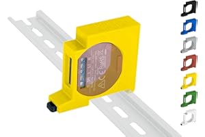 SHELLY HUTSCHIENENHALTER PW3D Shelly 1 / 1PM Hutschienenhalter/Adapter Single DIN Rail bracket (35mm) (Gelb)