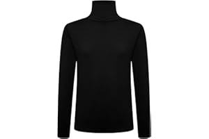 Loxdonz Girls Long Sleeve Turtleneck Tee Shirt Kids Casual High Neck Tops T-Shirts (3 Toddler-13 Years)