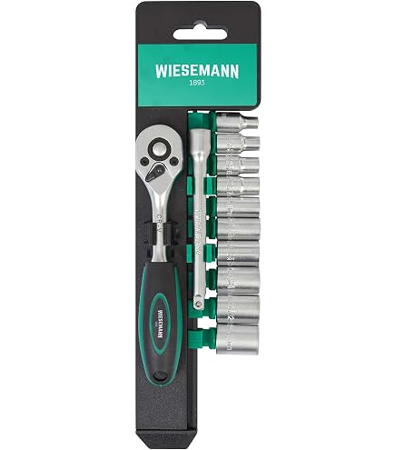 T-Griff Steckschlüssel-Set 10-teilig (7–19 Mm) – Aus Chrom-Vanadium-Stahl, 6-kant Für Auto & Motorrad